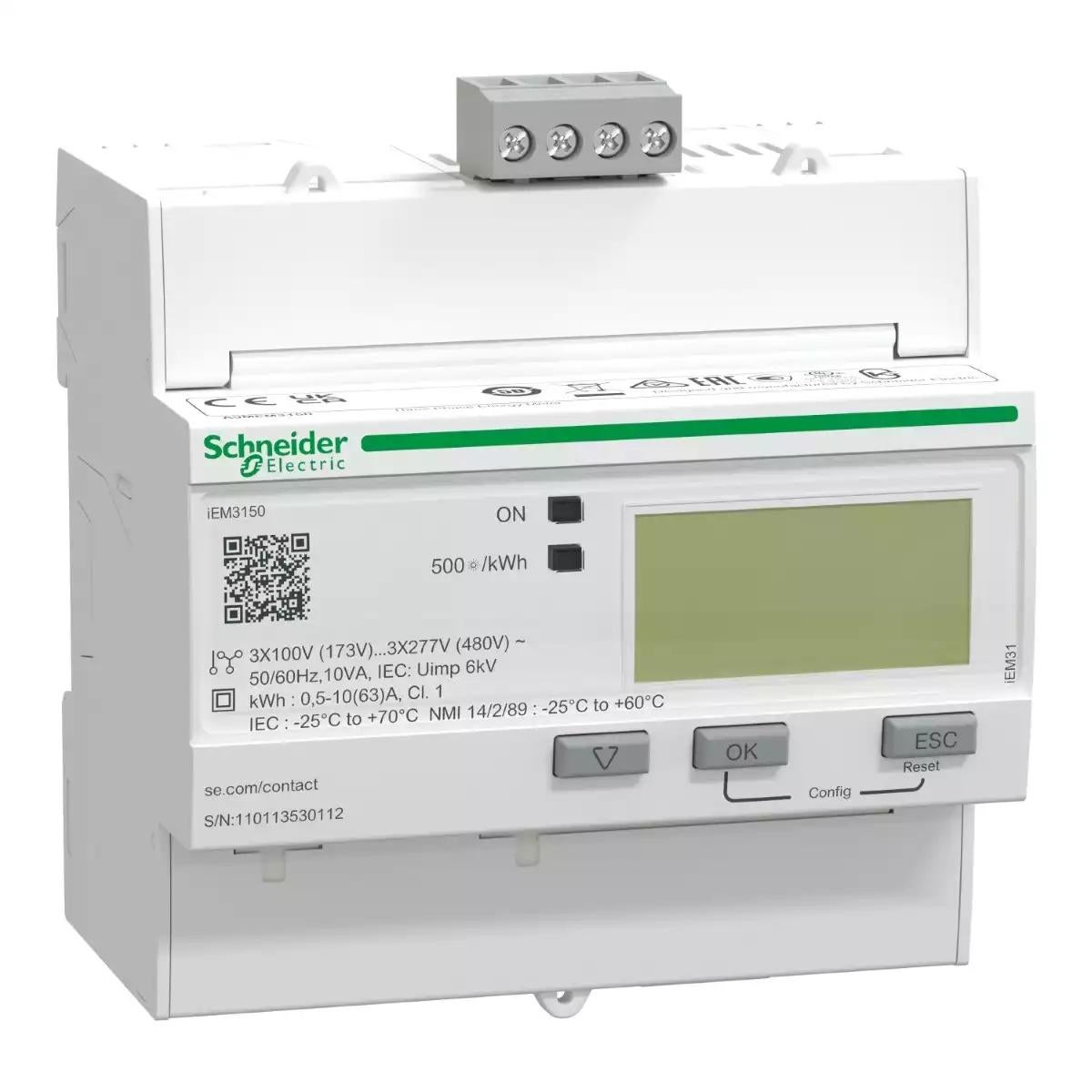 TRIPHASE KWH METER 63A MODBUS