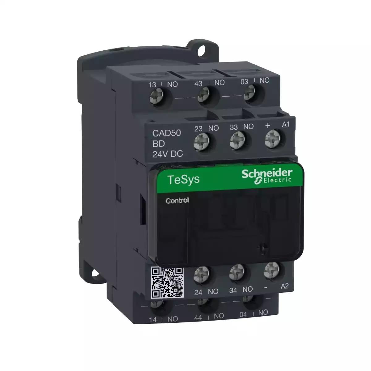 TeSys Deca control relay,5NO,<=690V,24V DC standard coil