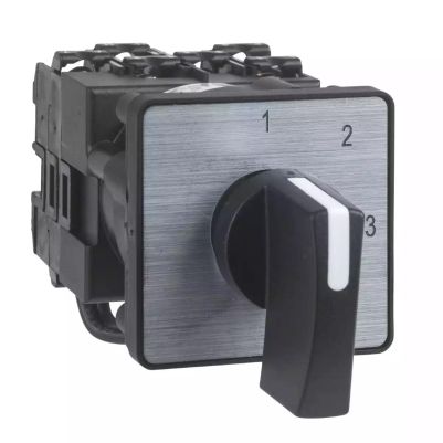 Cam switch, 2 poles, with off position, 45° switching angle, 12 A, multi-fixing