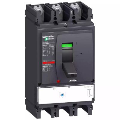 circuit breaker ComPact NSX630H, 70 kA at 415 VAC, MicroLogic 1.3 M trip unit 500 A, 3 poles 3d