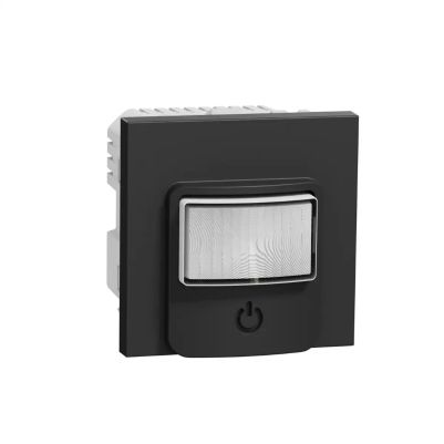 New Unica - Motion sensor with push button integrated and relay - anthracite