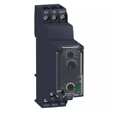 Modular timing relay, 8 A, 0.05 s…300 h, 2 CO, on delay and off delay, 24...240 V AC/DC