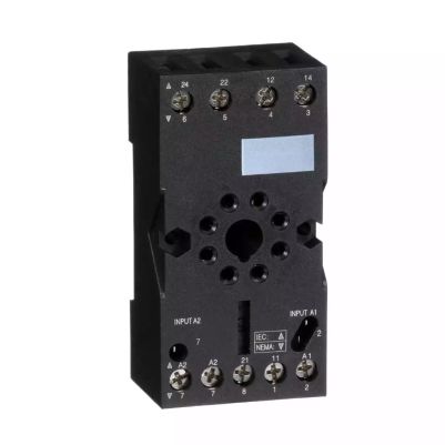 socket RUZ - mixed contact - 10 A - < 250 V - connector - for relay RUMC2..