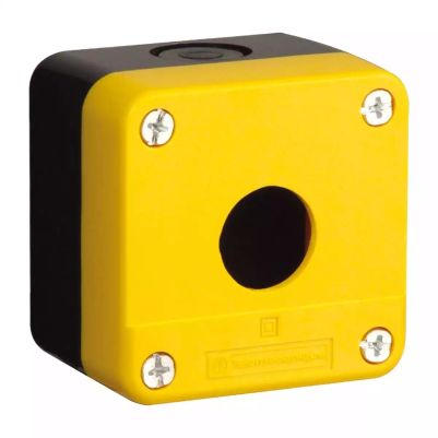 1 hole 22 mm Ø IP65 protection plastic yellow E-STOP station