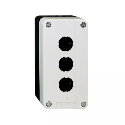 3 hole 22 mm Ø IP65 protection plastic white empty control station