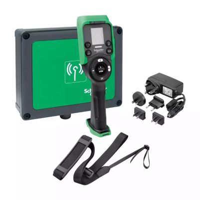 Wireless remote control system comprising 1 XARS8D18W + 1 charger + 1 shoulder belt + 1 cable USB/RJ45 + 1 config Software