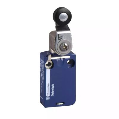 limit switch XCMD - thermoplastic roller lever - 1NC+1NO - snap - 1 m