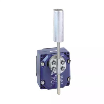 limit switch XCRT - metal enclosure zinc plated steel roller with lever - 2C/O