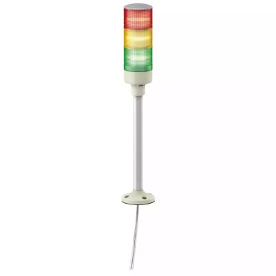 Tower Light - RAG - 24V - LED - W.Buzzer - Tube mounting with fixing plate