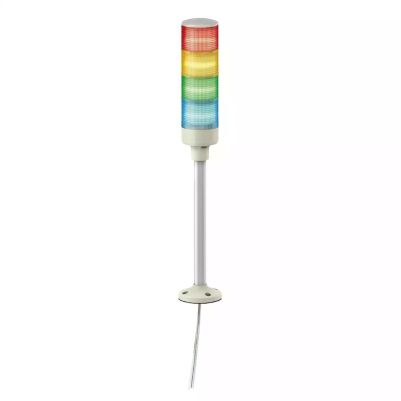 Tower Light - RAGB - 24V - LED - W.Buzzer - Tube mounting with fixing plate