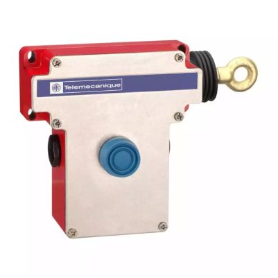 e-stop rope pull switch XY2CE - RH side -1NC+1NO - booted pushbutton