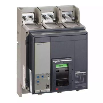 circuit breaker ComPact NS1000N, 50 kA at 415 VAC, Micrologic 2.0 trip unit, 1000 A, fixed, 3 poles 3d