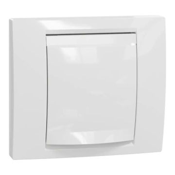 New Unica - cover frame with fixing frame - 1 gang - 1 x 2 modules - white