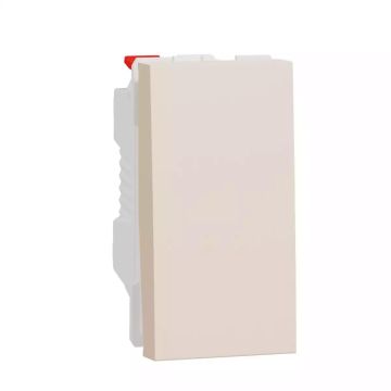 New Unica - push-button switch 10A screwless 1module beige