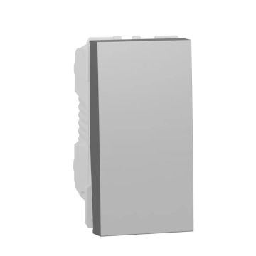 New Unica - two-way switch 16A screws 1module aluminium