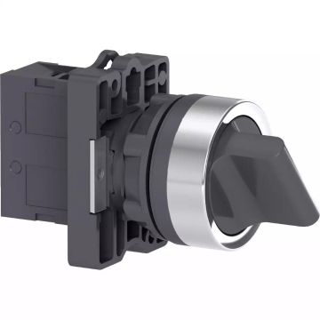 selector switch - Ø22 - standard handle - 2 positions - 1NO
