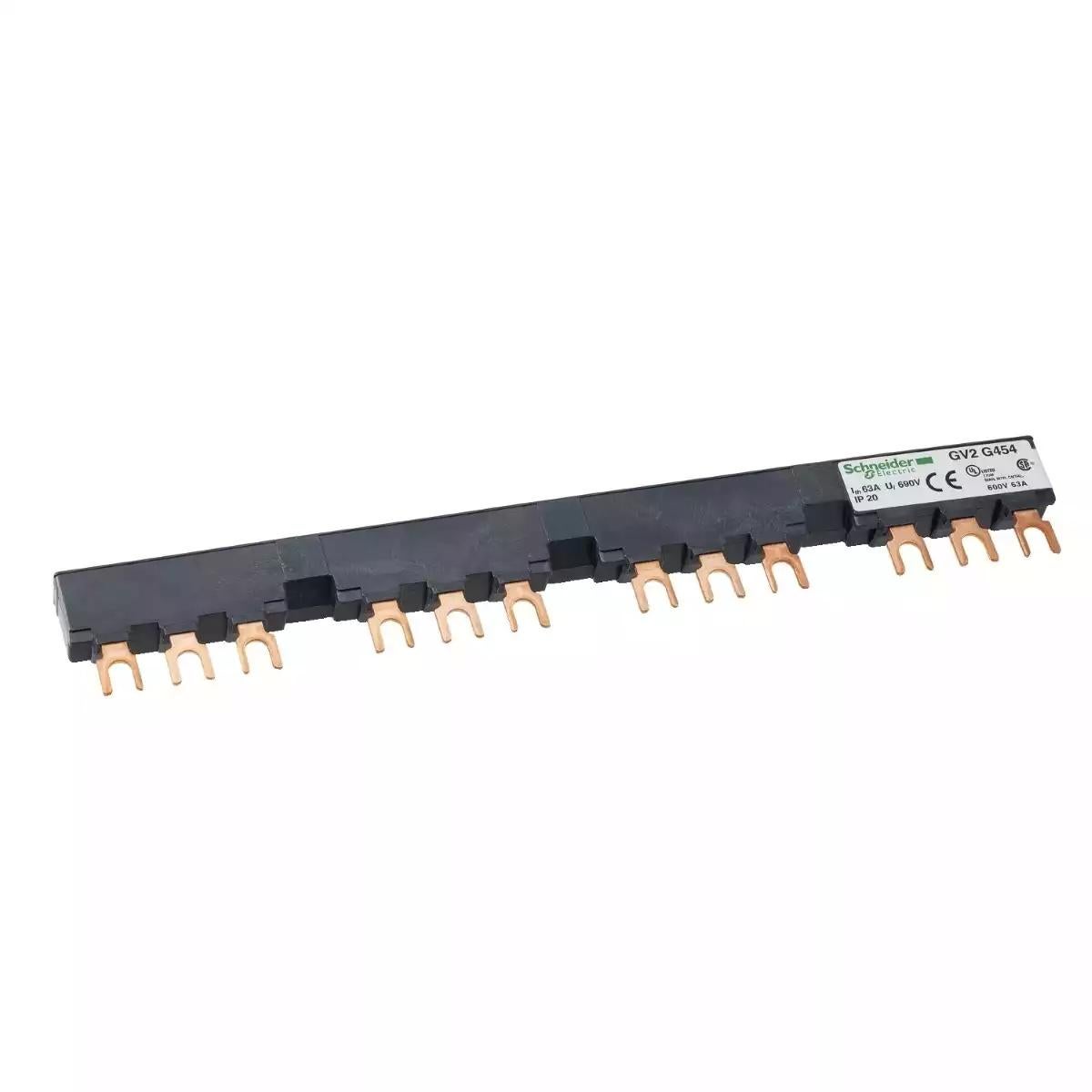 Linergy FT - Comb busbar - 63 A - 4 tap-offs - 54 mm pitch