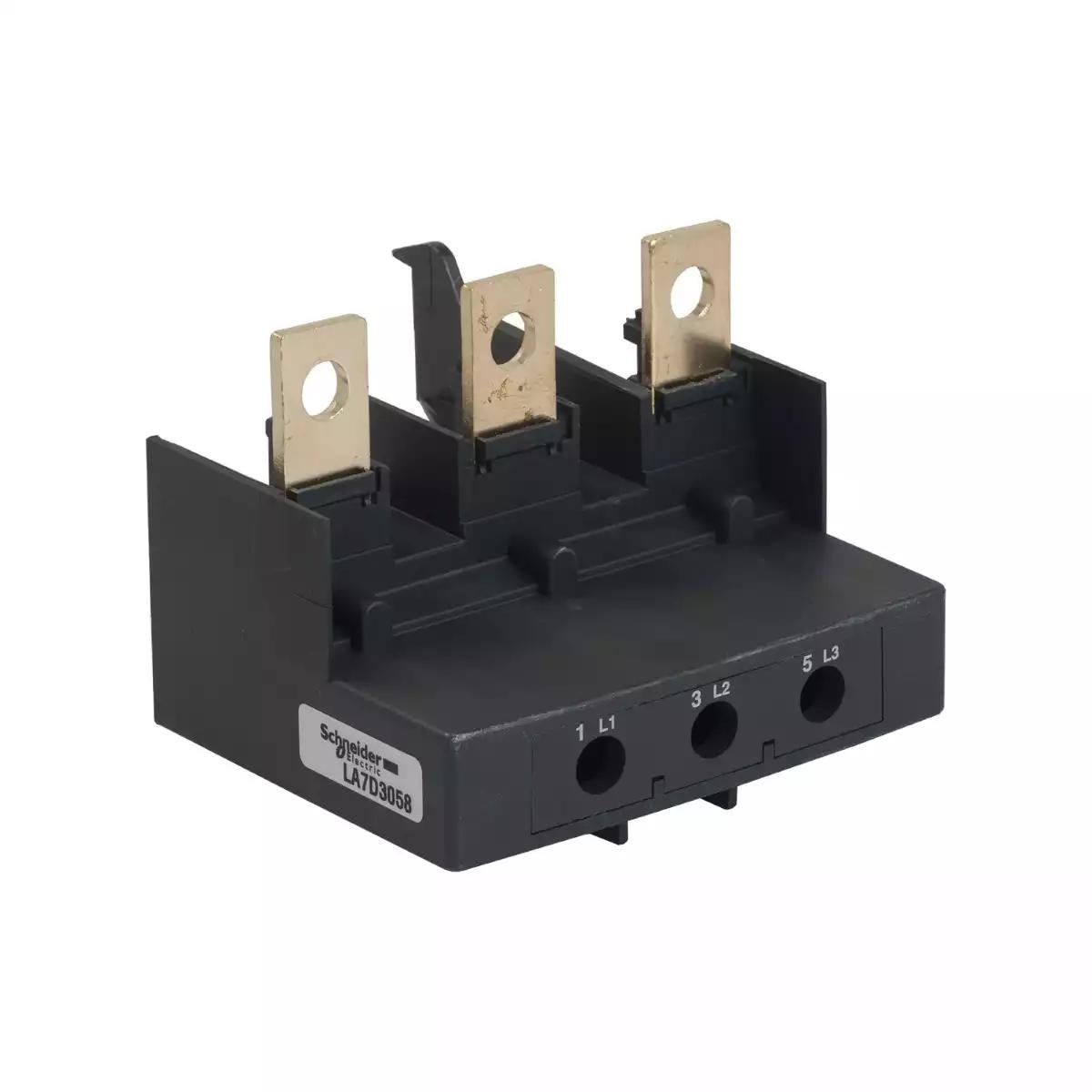 Adapter terminal block, TeSys LRD, for direct mounting of LR2D1… LR3D1… on TeSys D contactors LC1D115-D150