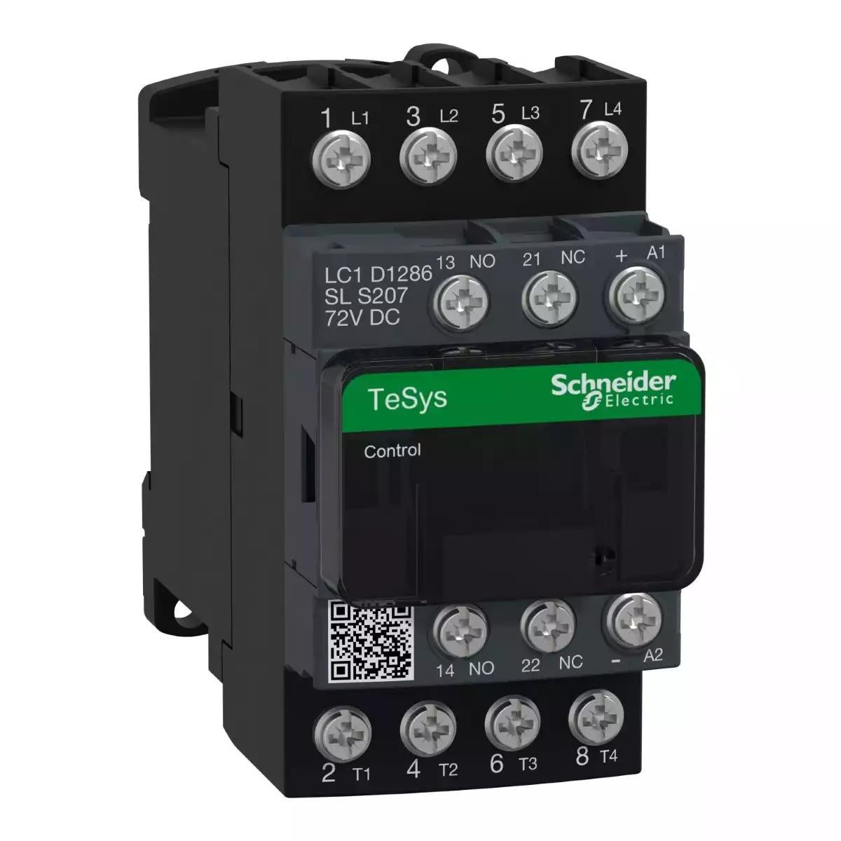 TeSys D contactor S207 - 4P (2NO+2NC) AC-1 25A <=440V - coil 72V DC low