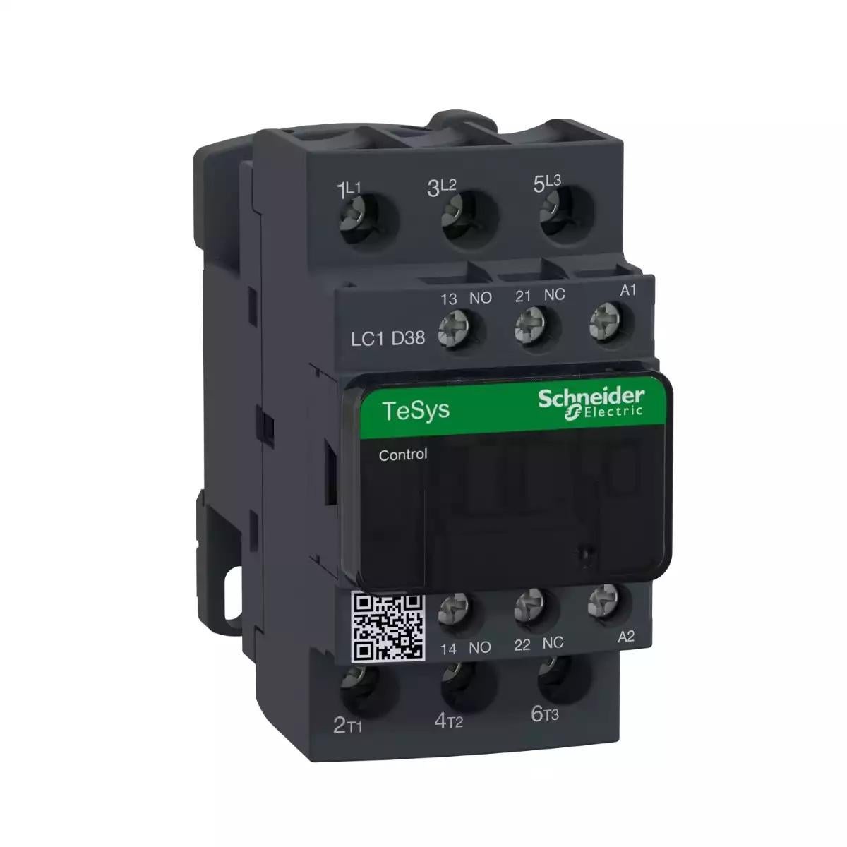 TeSys D contactor - 3P(3 NO) - AC-3 - <= 440 V 38 A - 380 V AC 50/60 Hz coil