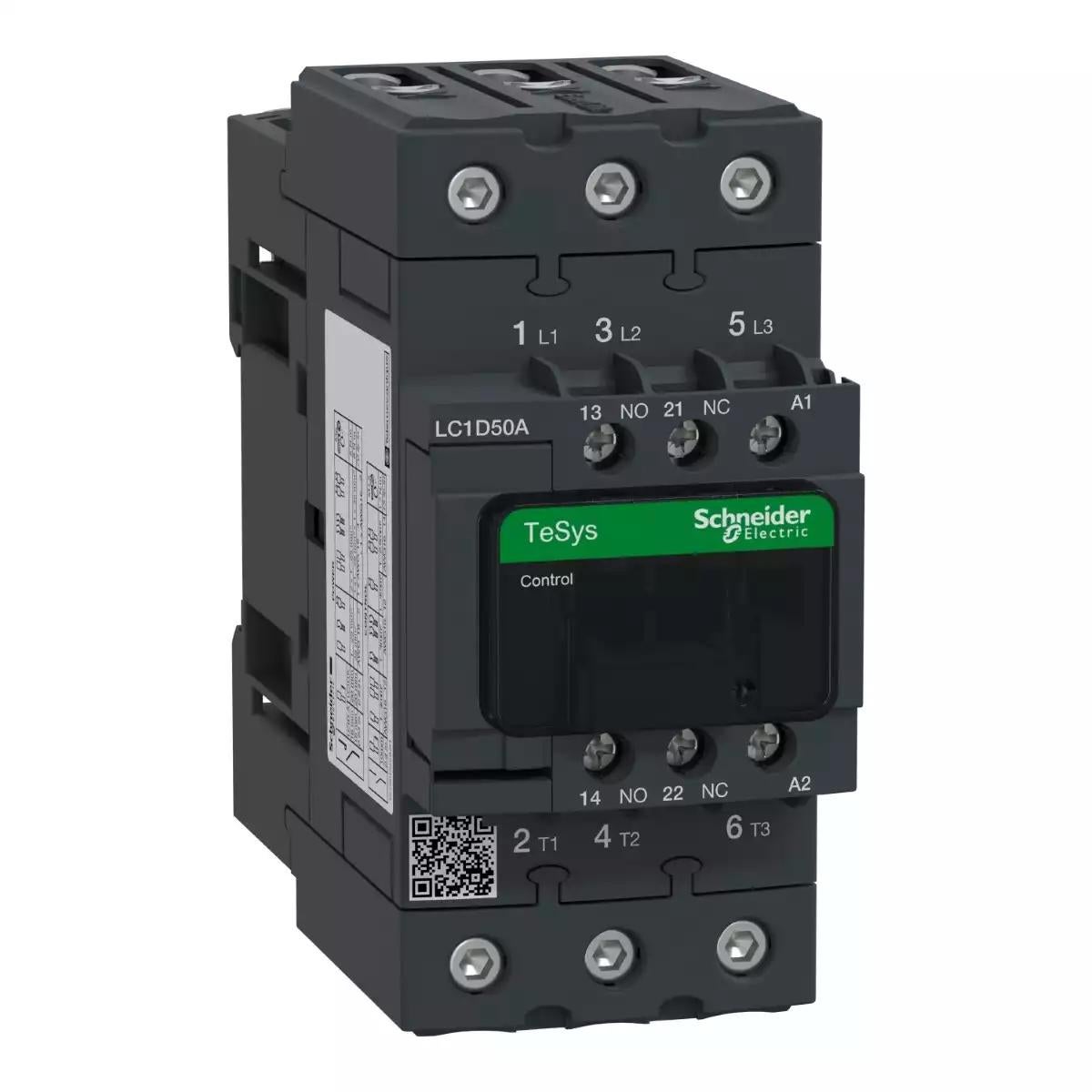 TeSys D contactor - 3P(3 NO) - AC-3 - <= 440 V 50 A - 42 V AC 50/60 Hz coil