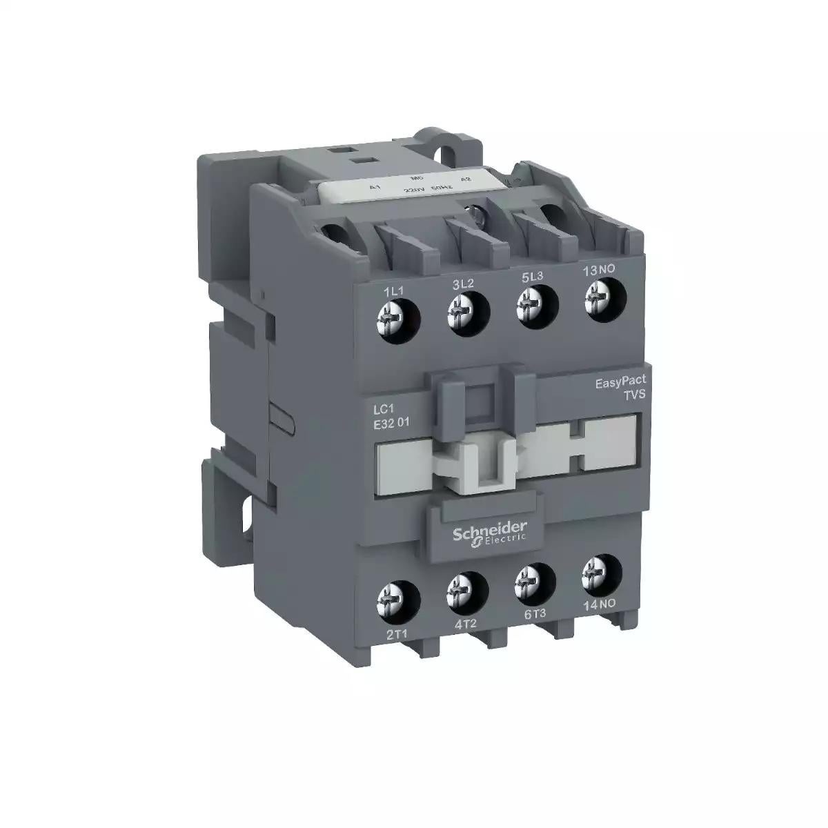 Contactor,EasyPact TVS,3P(3NO),AC-3,<=440V,38A,220V AC coil,50Hz,1NO auxiliary contact