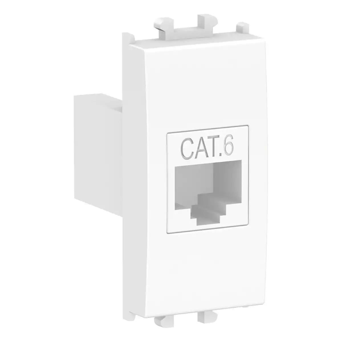 Easy Styl - 1 module Data Socket Cat 6 - White