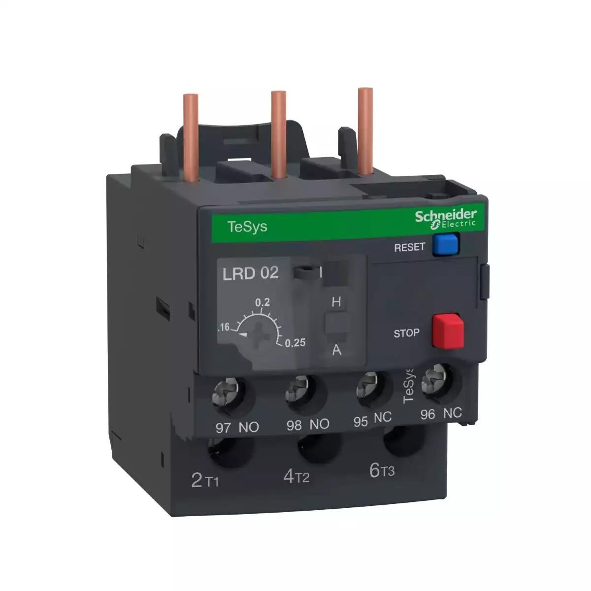 TeSys LRD thermal overload relays - 0.16...0.25 A - class 10A