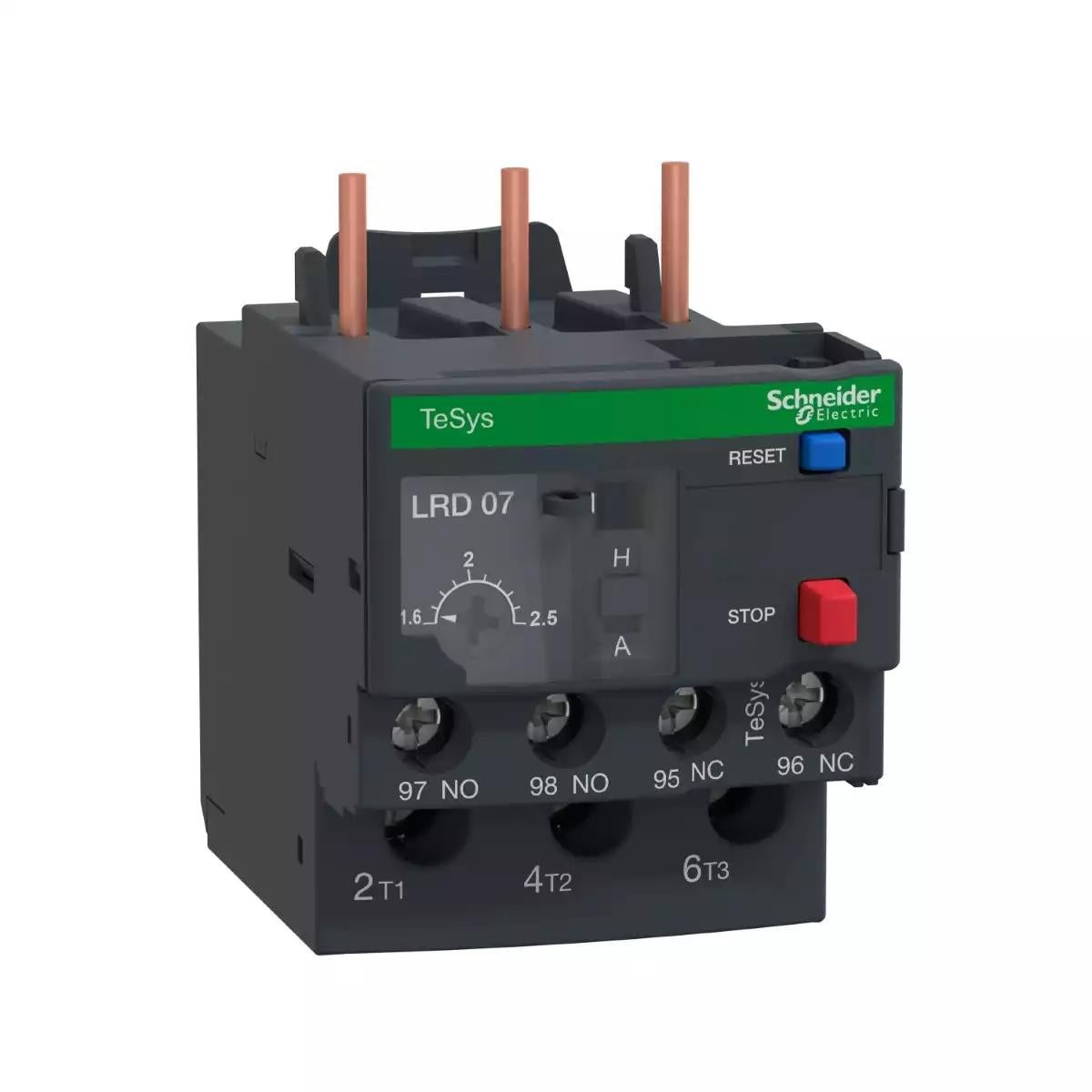 TeSys LRD thermal overload relays - 1.6...2.5 A - class 10A