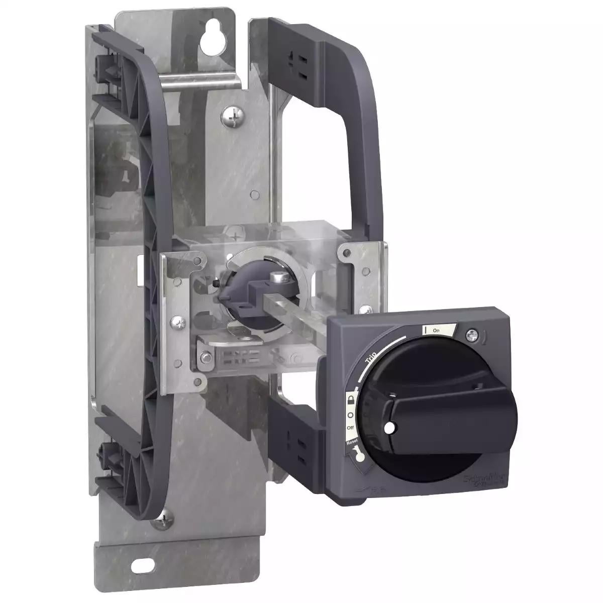 Mounting bracket kit with extended rotary handle, TeSys Ultra, IP54, black handle, with trip indication, for LUB