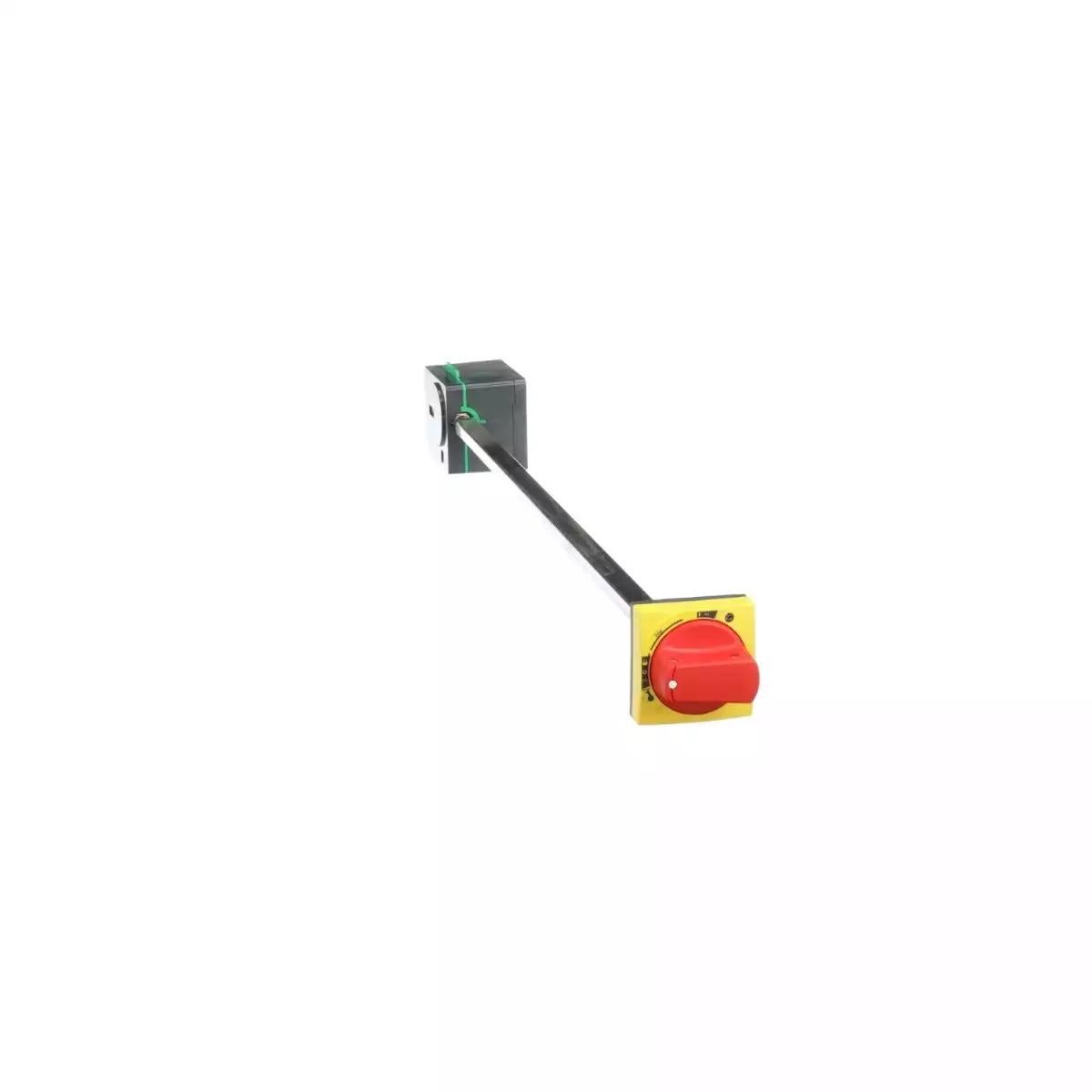 side rotary handle, ComPact NSXm, red handle on yellow front, shaft length 45 to 480 mm, IP54