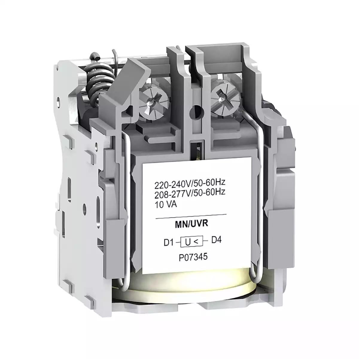 MN undervoltage release, ComPact NSX, rated voltage 220/240 VAC 50/60 Hz, 208/277 VAC 60 Hz