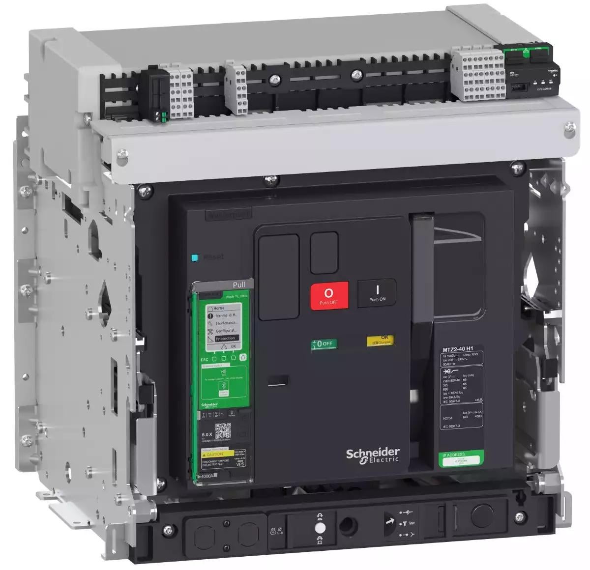 Circuit breaker Masterpact MTZ1 08H2 - 800 A - 3P Fixed - Micrologic 2x