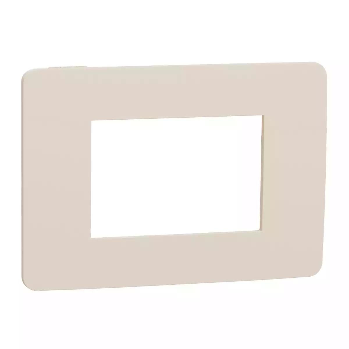 Cover frame, New Unica, 3 modules, beige or beige