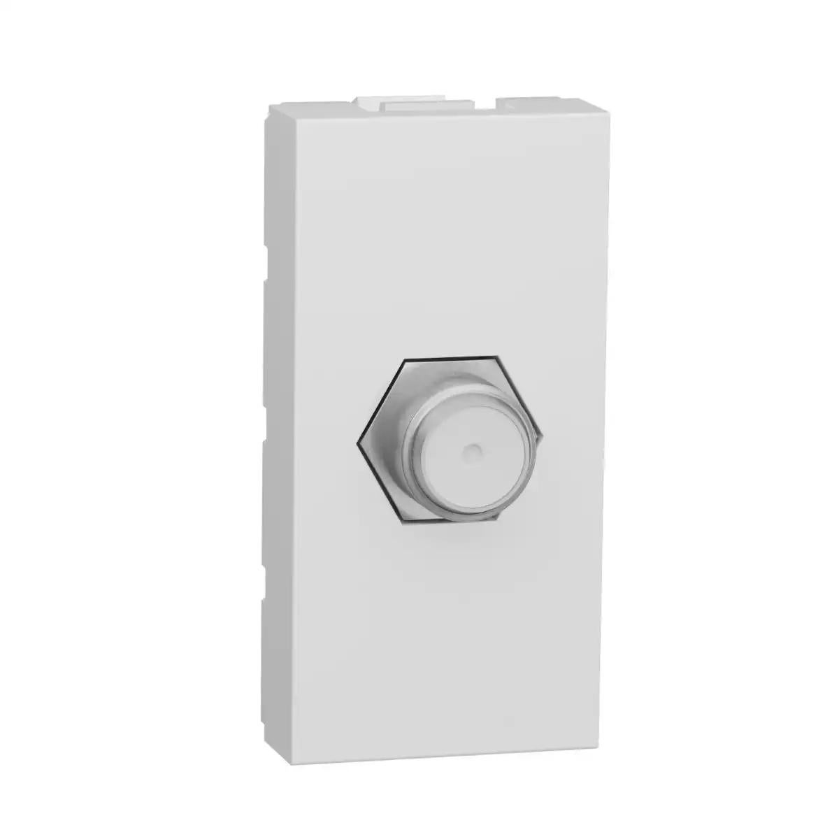 New Unica - TV socket - 1 module - white