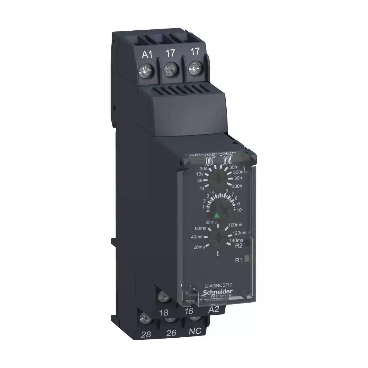 Modular timing relay, 8 A, 0.05 s…300 h, 2 CO, star delta, 24...240 V AC/DC