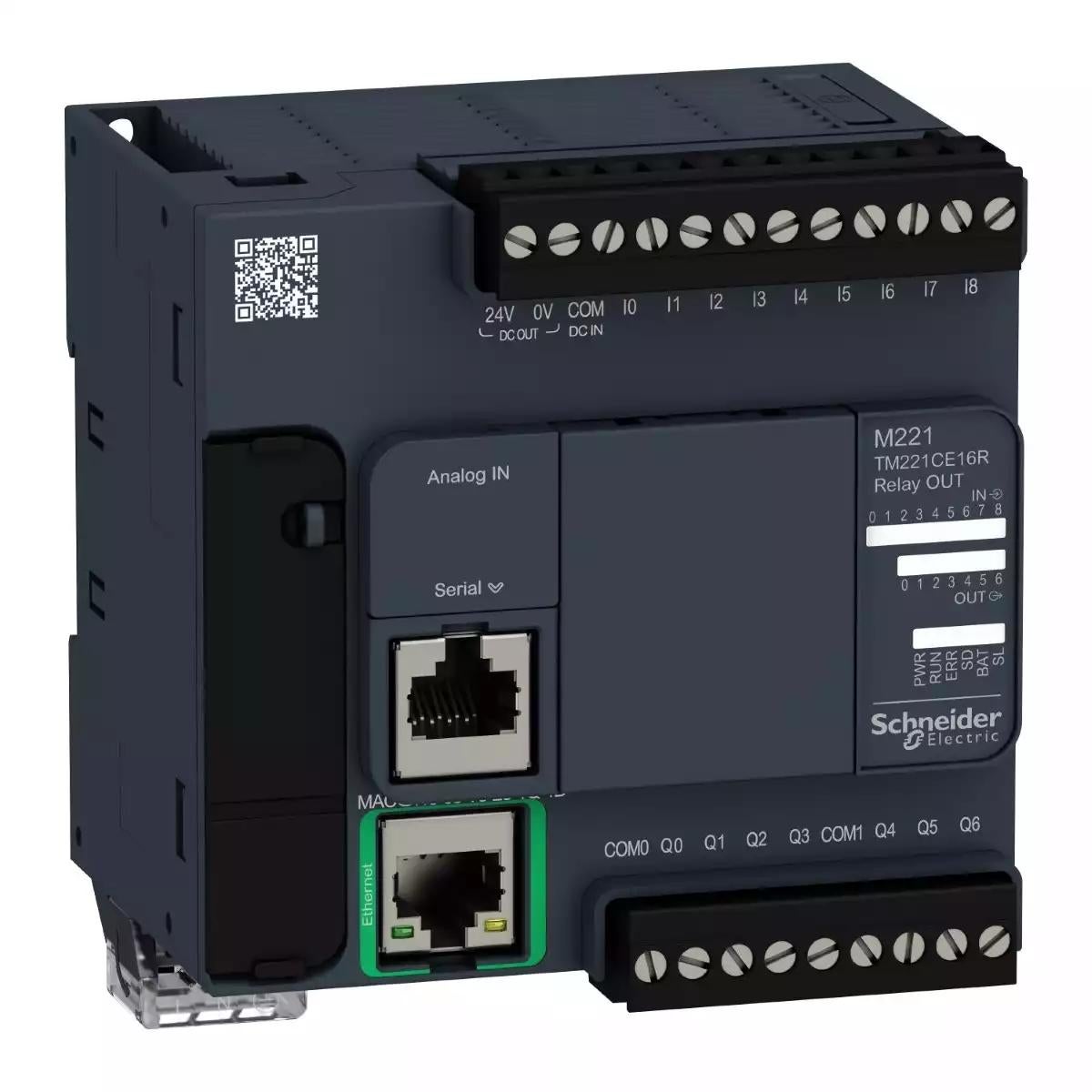 controller M221 16 IO relay Ethernet