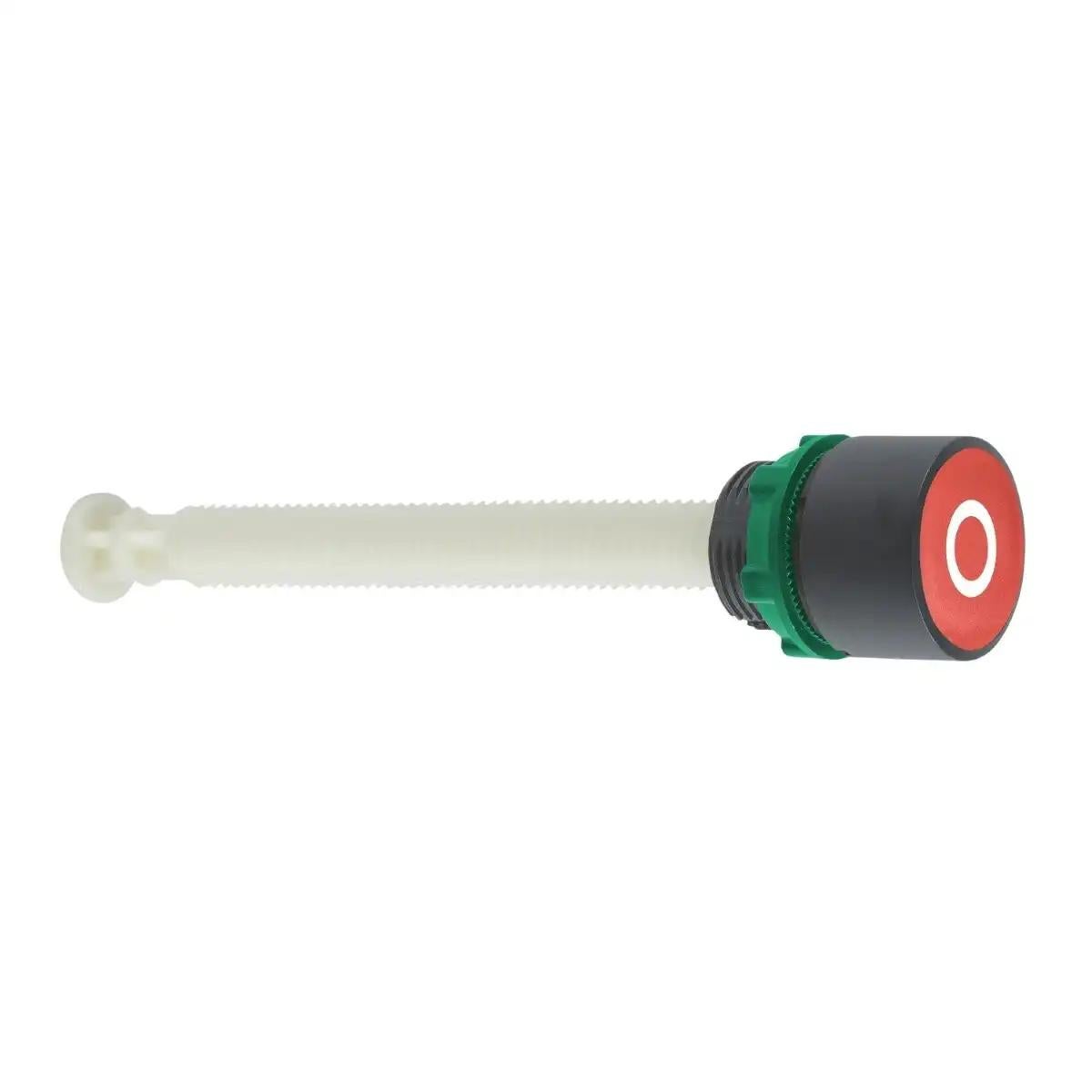 Schneider Electric Manual overload reset push button, Harmony XB5, red flush pushbutton Ø22 mm marked O for 17...120 mm actuation distance